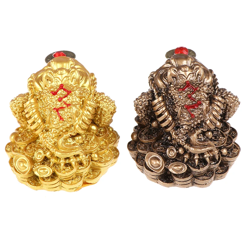 

100% Brand New and High Quality Feng Shui Toad Money lucky Fortune Chinese Frog Toad Home Office Decoration
