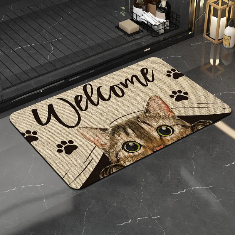 Lovely Cat Bath Kitchen Entrance Door Mat Crystal Velvet Carpet Doormat Colorful Indoor Floor Mats Anti-Slip Rug Home Decor
Lovely Cat Bath Kitchen Entrance Door Mat Crystal Velvet Carpet Doormat Colorful Indoor Floor Mats Anti-Slip Rug Home Decor
