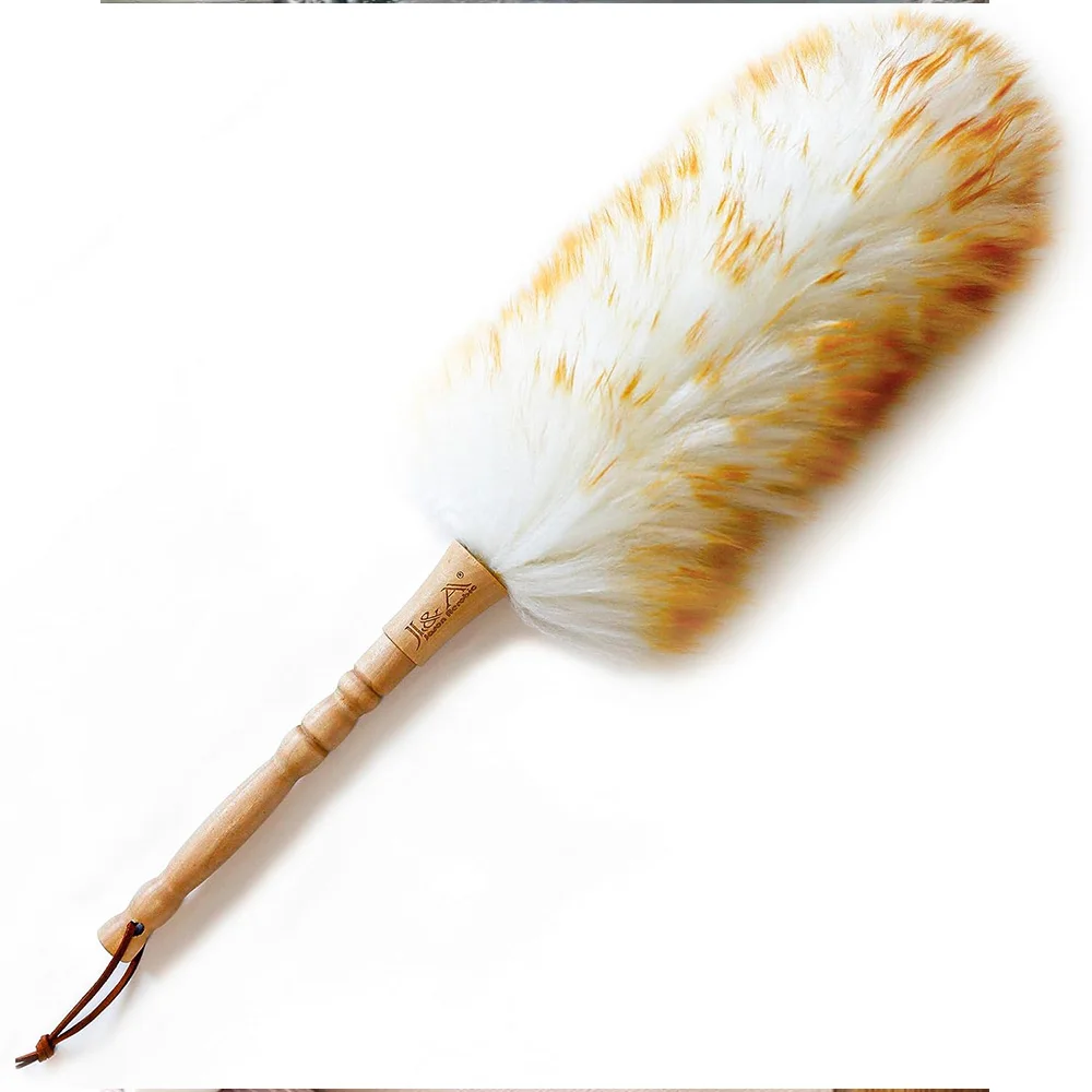 Wool Duster with Solid Wood Handle Flexible Head Anti-static Comfort Grip Inch Long Feather Duster for Office Home Furnishings
Wool Duster with Solid Wood Handle Flexible Head Anti-static Comfort Grip Inch Long Feather Duster for Office Home Furnishings