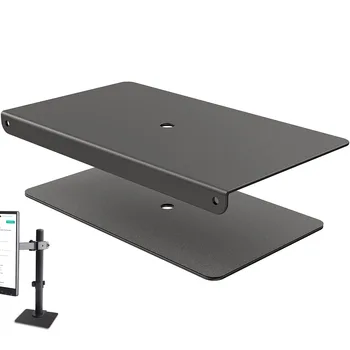 Monitor Reinforcement Bracket Steel Mount Reinforcement Plate For Thin Glass And Other Fragile Tabletop Fits Most Monitor Stand