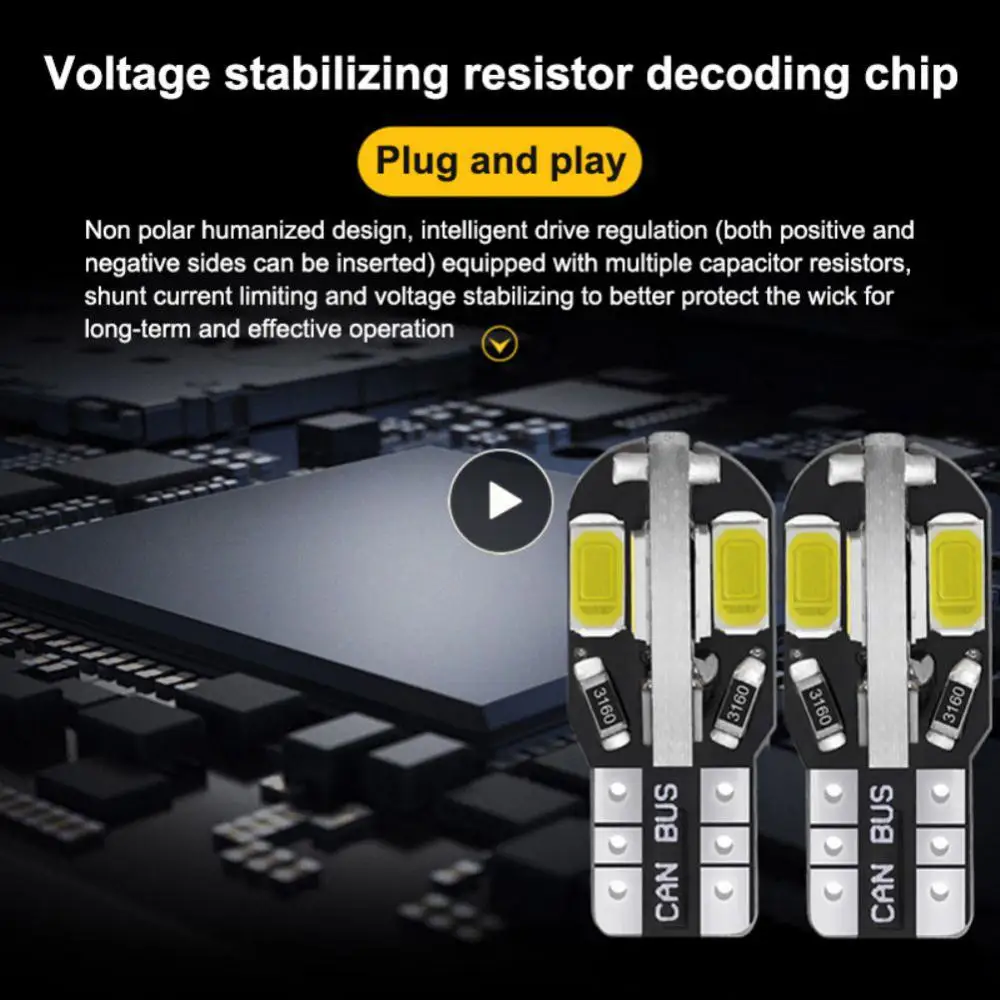 10 Pcs Reading Lights Super Bright Universal Signal Light T10 Four-sided Car Accessories Plate Lights Led Bulb Lamp
10 Pcs Reading Lights Super Bright Universal Signal Light T10 Four-sided Car Accessories Plate Lights Led Bulb Lamp