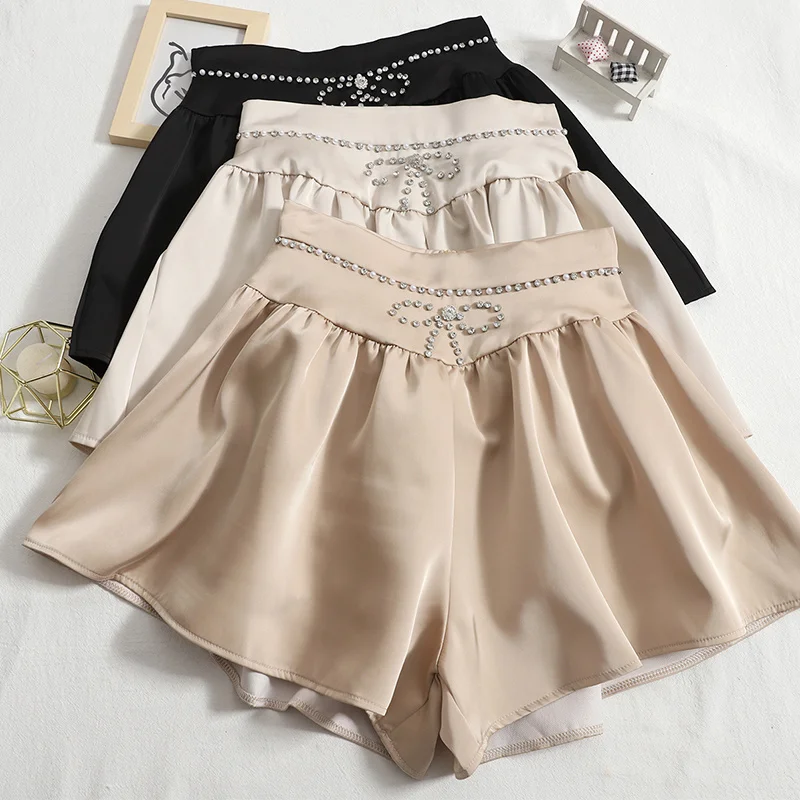 Slim Tutu Skirt Shorts Women's 2022 Summer New Beaded High Waist Wide Leg All-Match Korean Style Temperament Shorts
Slim Tutu Skirt Shorts Women's 2022 Summer New Beaded High Waist Wide Leg All-Match Korean Style Temperament Shorts