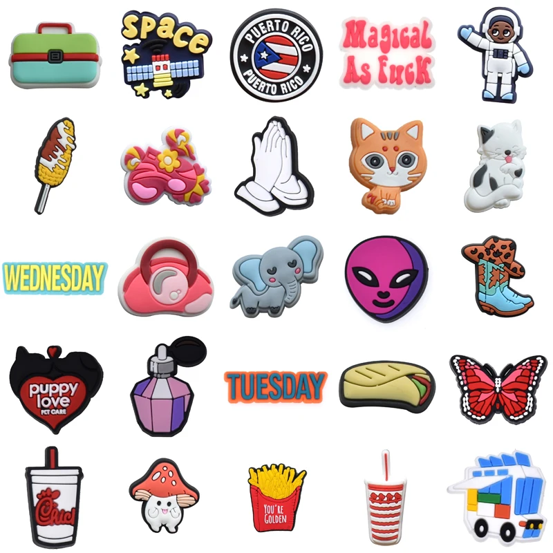Para Pins Girl Shoe Charms Kids Packs Boy Shoes Accessories Men Decorations for Crocs Wholesale Bulk Gifts Set Jeans Women Charm
Para Pins Girl Shoe Charms Kids Packs Boy Shoes Accessories Men Decorations for Crocs Wholesale Bulk Gifts Set Jeans Women Charm