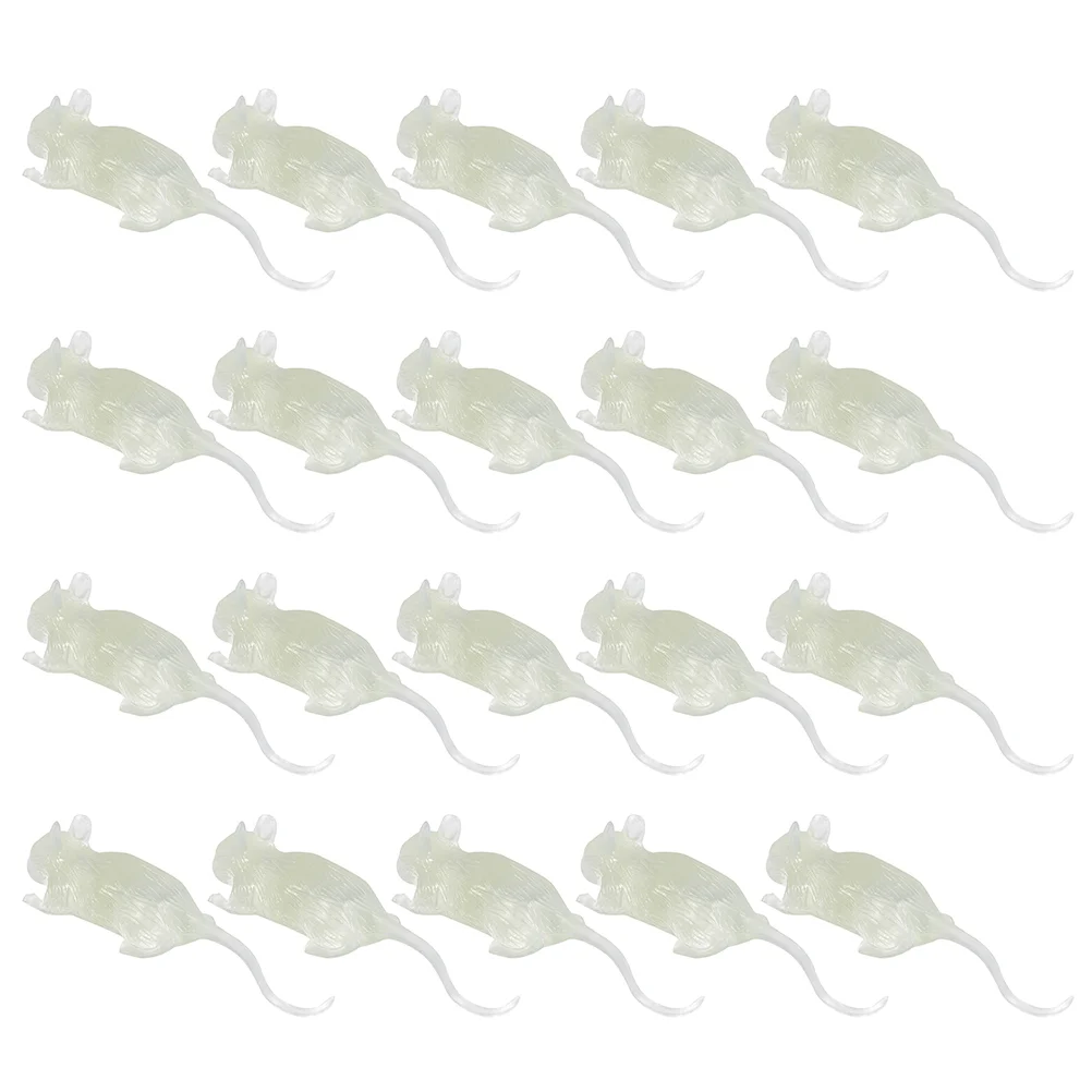 

20 Pcs Mouse Tricky Toys Halloween Plastic Fake Small Animal Artificial Props Rat Child Kids Playset