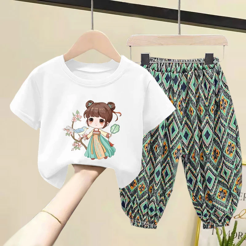 Kids Girls Casual Clothing Sets Summer Children Clothes Baby Girl Set Cute Top Cotton Tshirt Short Sleeve Trousers Toddlers Suit
Kids Girls Casual Clothing Sets Summer Children Clothes Baby Girl Set Cute Top Cotton Tshirt Short Sleeve Trousers Toddlers Suit