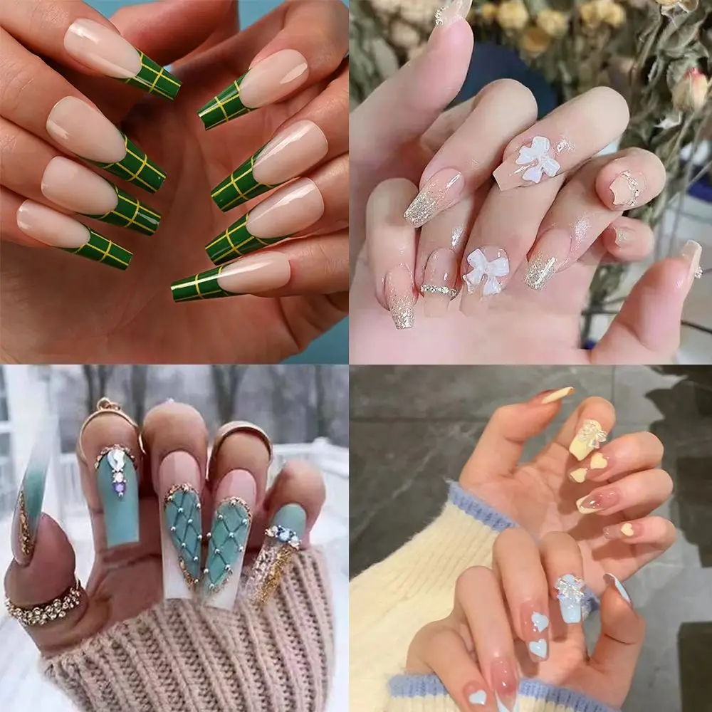 24pcs/Box Detachable Coffin False Nails Wearable French Ballerina Flower Rhinestone Fake Nails Full Cover Tips Press On Nails
24pcs/Box Detachable Coffin False Nails Wearable French Ballerina Flower Rhinestone Fake Nails Full Cover Tips Press On Nails