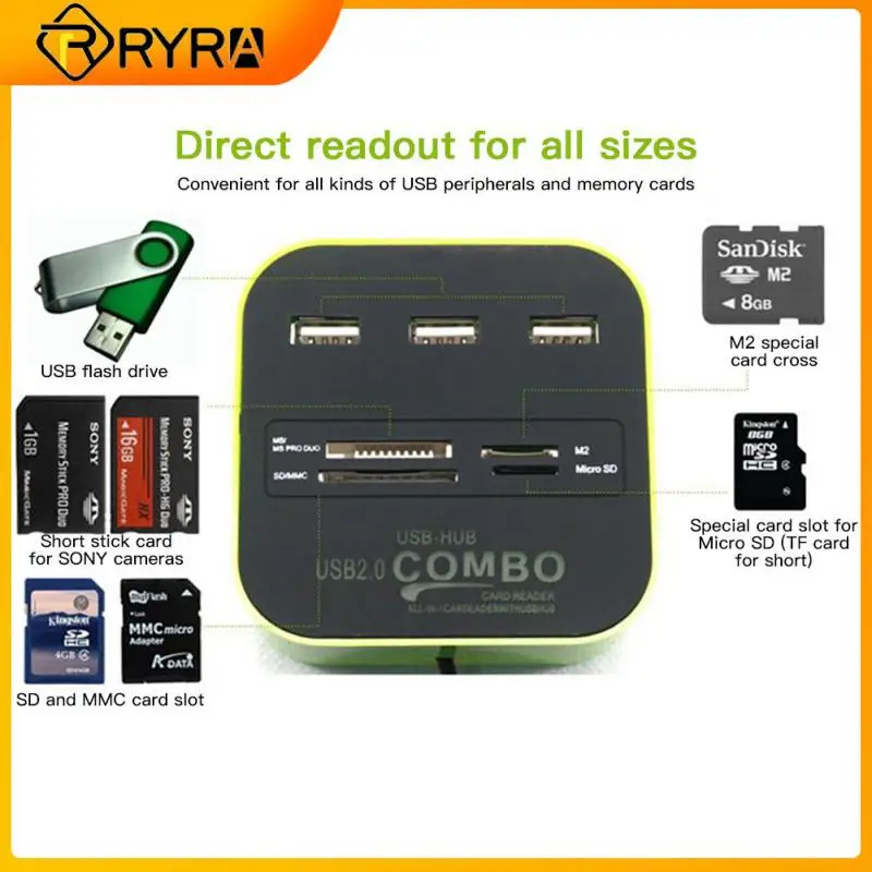 Устройство для чтения Micro SD-карт, 3 порта, USB
Устройство для чтения Micro SD-карт, 3 порта, USB