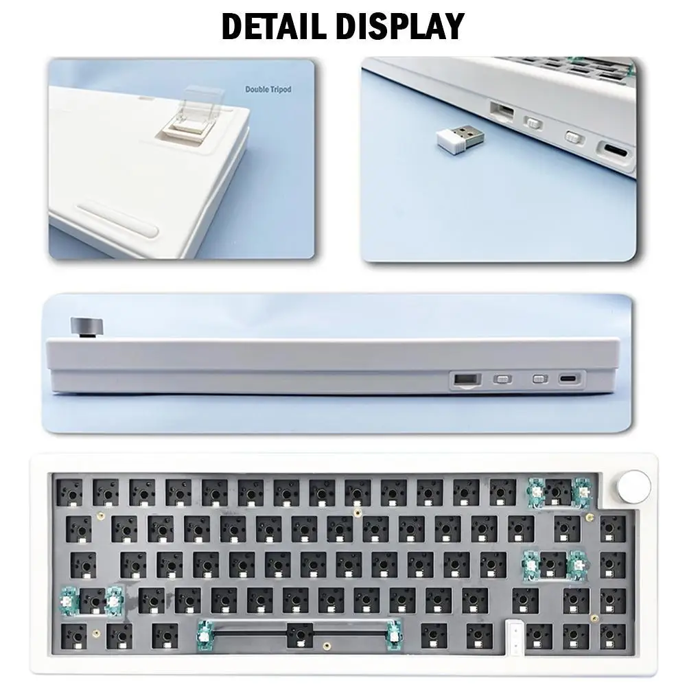 GMK67 Customized Mechanical Keyboard Kit Hot-swappable Gasket Bluetooth RGB 3-mod Structure Keyboard Backlit 2.4G Wireless A4J4
GMK67 Customized Mechanical Keyboard Kit Hot-swappable Gasket Bluetooth RGB 3-mod Structure Keyboard Backlit 2.4G Wireless A4J4