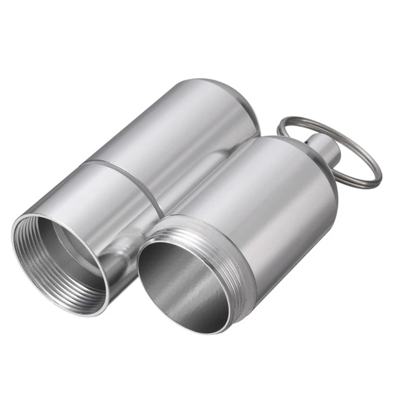 10X Aluminum Alloy Cigarette Holder Capsule Case Waterproof Pill Toothpick Holder Key Ring
10X Aluminum Alloy Cigarette Holder Capsule Case Waterproof Pill Toothpick Holder Key Ring