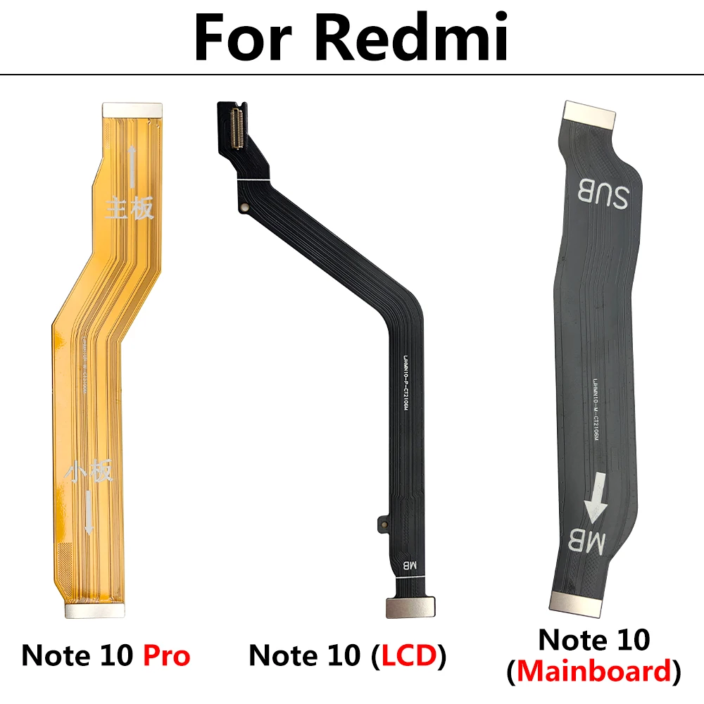 10 шт. для Redmi Note Pro 10S разъем основной платы USB-плата ЖК-дисплей гибкий кабель
