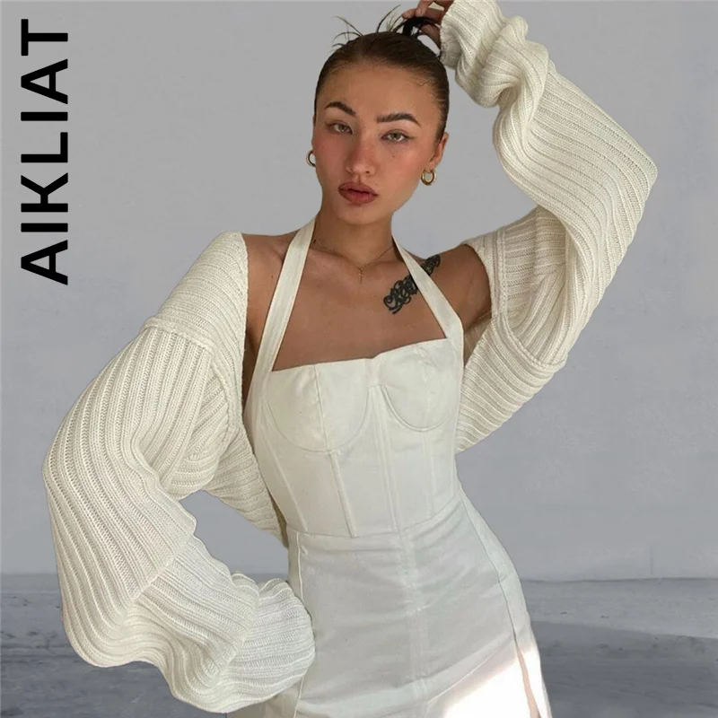 Aikliat New Knitted Women Cardigan Sweater Loose Cardigan For Women Soft All-Match Jacket Chic Slim Clothes Women Outwear
Aikliat New Knitted Women Cardigan Sweater Loose Cardigan For Women Soft All-Match Jacket Chic Slim Clothes Women Outwear