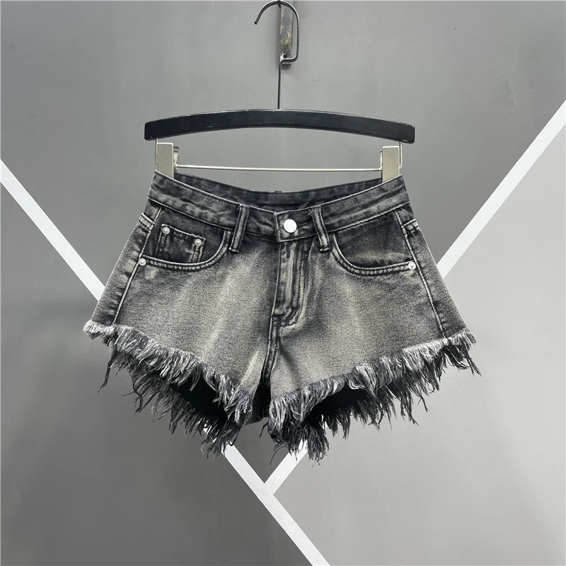 Personality Tassel Denim Shorts Women 2023 Summer New Vintage High Waisted Shorts Pantalones Cortos De Mujer
Personality Tassel Denim Shorts Women 2023 Summer New Vintage High Waisted Shorts Pantalones Cortos De Mujer