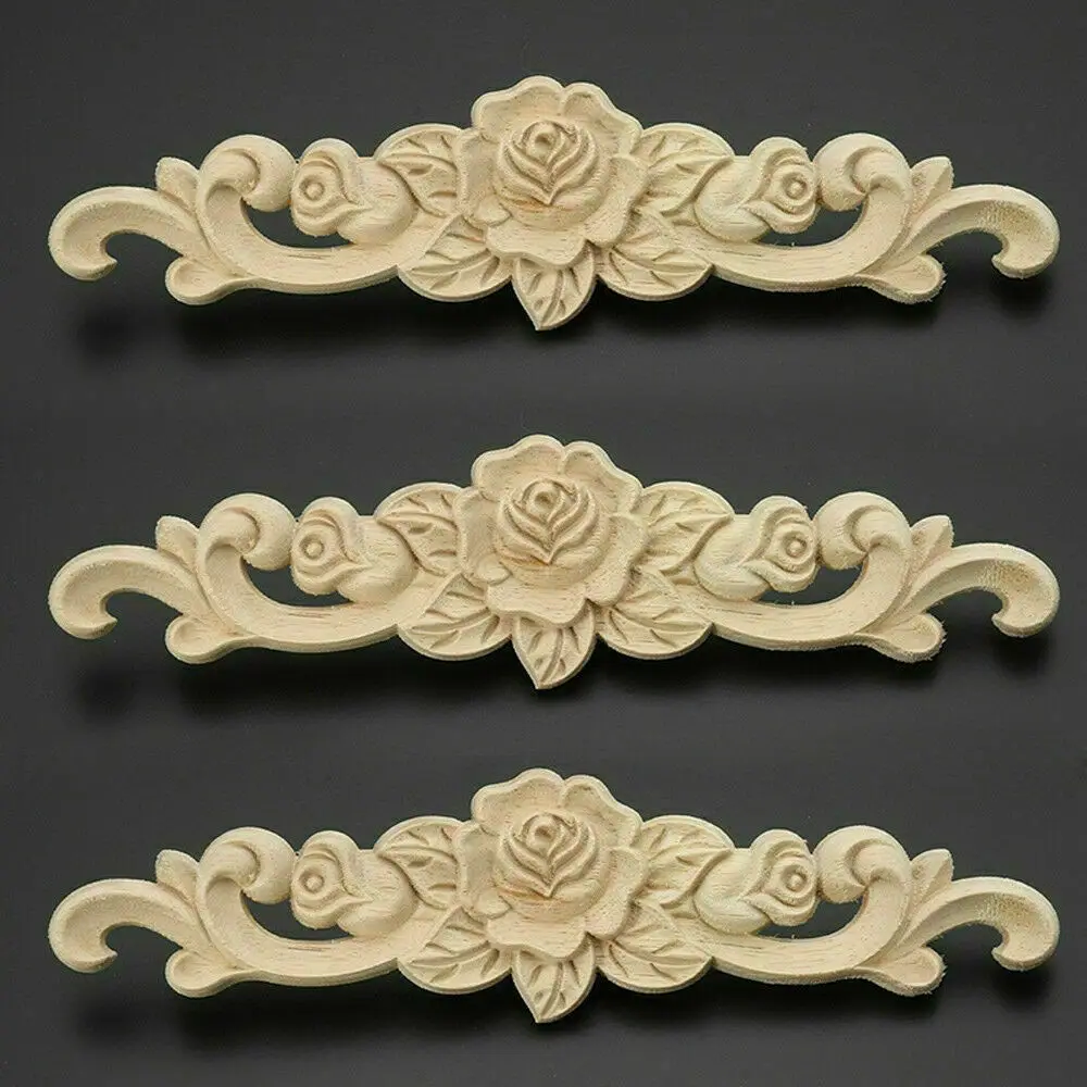 Wooden Carved Applique Furniture Cabinet Unpainted Mouldings Decal Onlay Vintage Decoration Accessorie Home Decor
Wooden Carved Applique Furniture Cabinet Unpainted Mouldings Decal Onlay Vintage Decoration Accessorie Home Decor