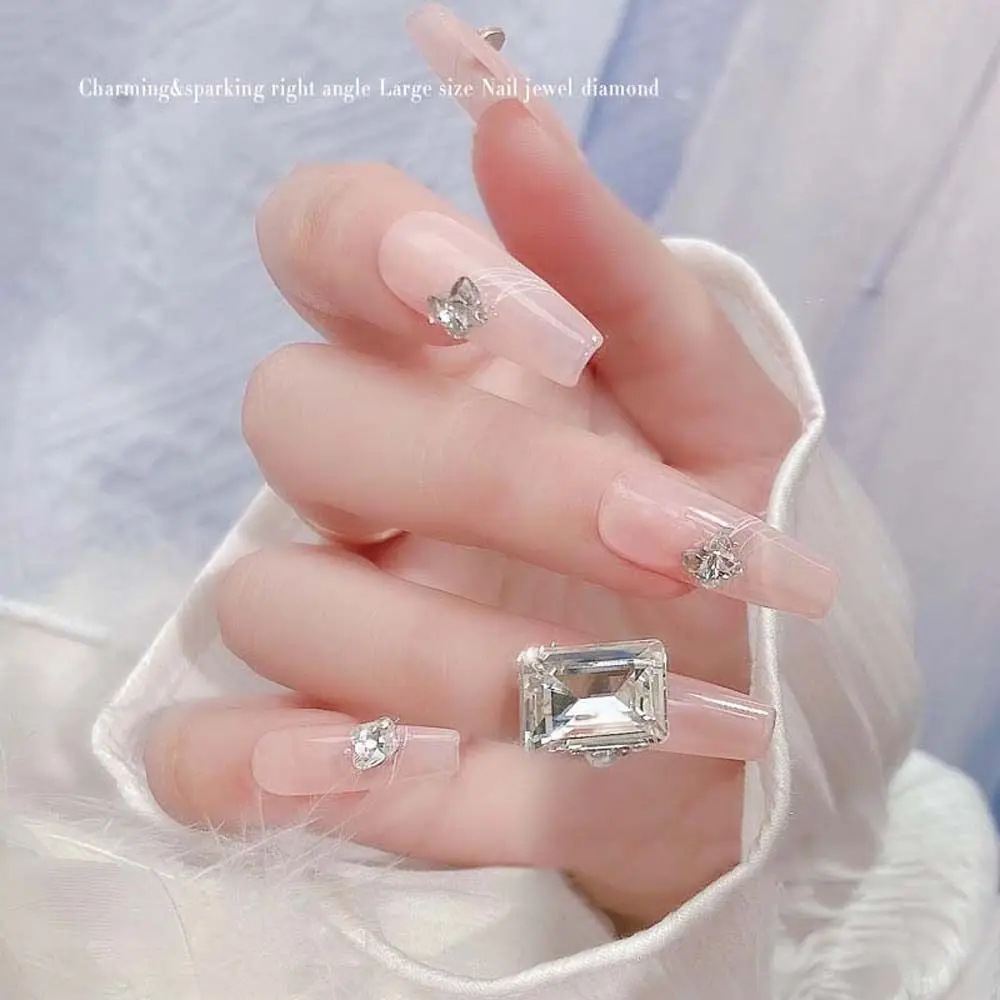 2Pcs/set Of Shiny Crystal Rectangular Nail Diamond K9 Diamond Japanese Style 3D Glass Diamond Jewelry Design Nail Charm
2Pcs/set Of Shiny Crystal Rectangular Nail Diamond K9 Diamond Japanese Style 3D Glass Diamond Jewelry Design Nail Charm