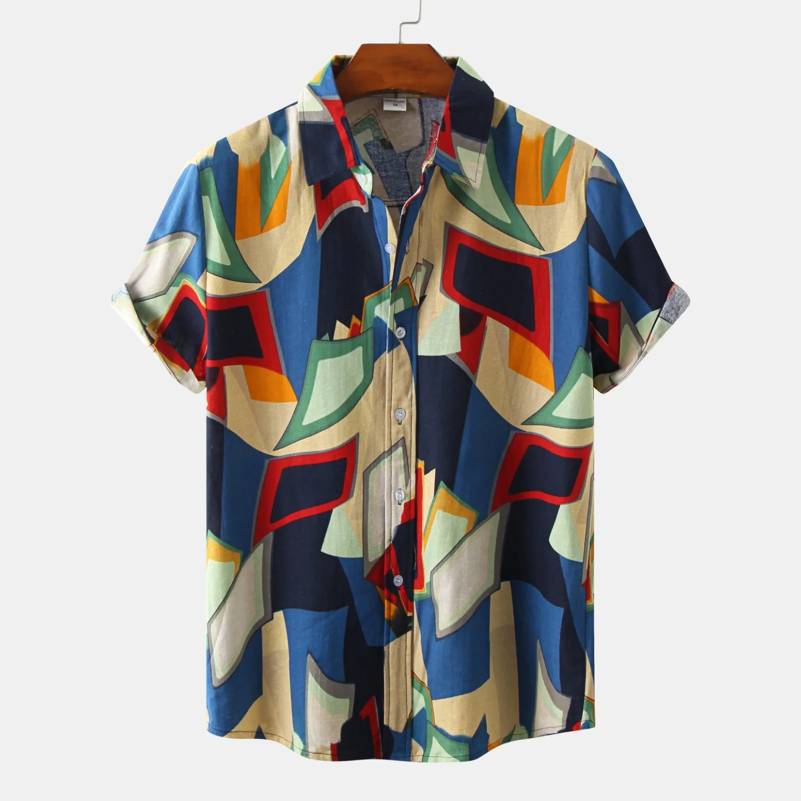 Male Summer Casual Geometric Printed Shirt Short Sleeve Turn Down Collar Solid Shirts Korean Fashion Streetwear Handsome Men
Male Summer Casual Geometric Printed Shirt Short Sleeve Turn Down Collar Solid Shirts Korean Fashion Streetwear Handsome Men