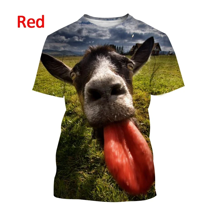 2022 New Funny Animal Goat 3D Printing T-shirt Summer Fashion Unisex Casual Round Neck Short-sleeved Street Style T-shirt Top
2022 New Funny Animal Goat 3D Printing T-shirt Summer Fashion Unisex Casual Round Neck Short-sleeved Street Style T-shirt Top