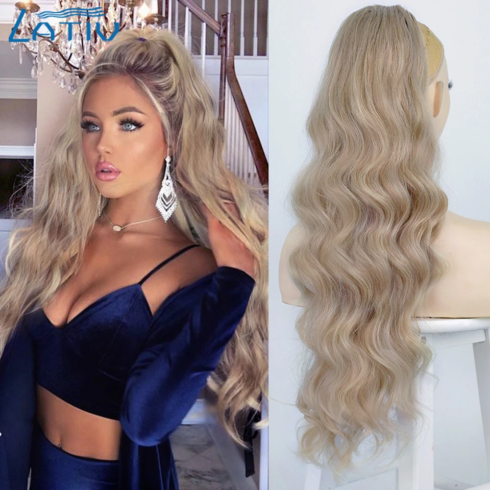 Lativ Synthetic Long Wavy Drawstring Ponytail Clip-on Hair Extensions For Women Mixed brown Black Color Daily Use
Lativ Synthetic Long Wavy Drawstring Ponytail Clip-on Hair Extensions For Women Mixed brown Black Color Daily Use
