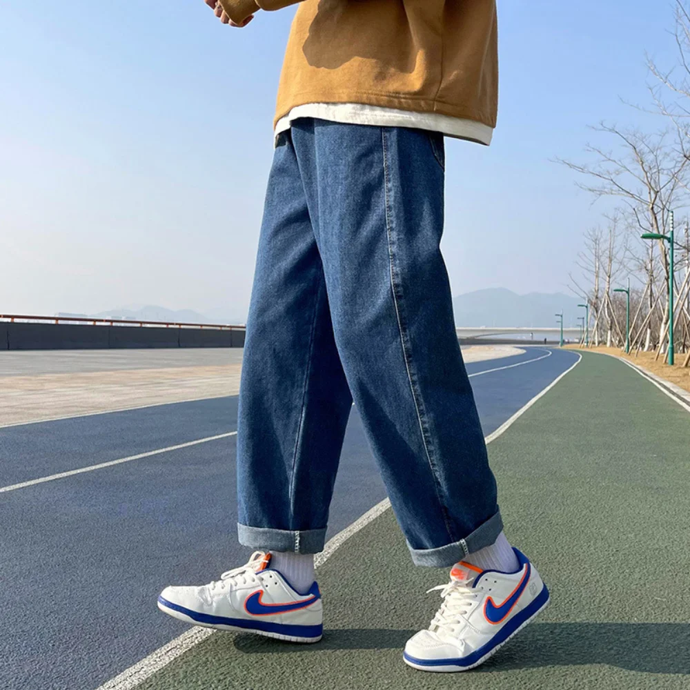 Fashion Denim New Spring Male High Korean Black Jeans Autumn Elastic Baggy Pants Street Straight-leg Men's Design Waist Trousers
Fashion Denim New Spring Male High Korean Black Jeans Autumn Elastic Baggy Pants Street Straight-leg Men's Design Waist Trousers