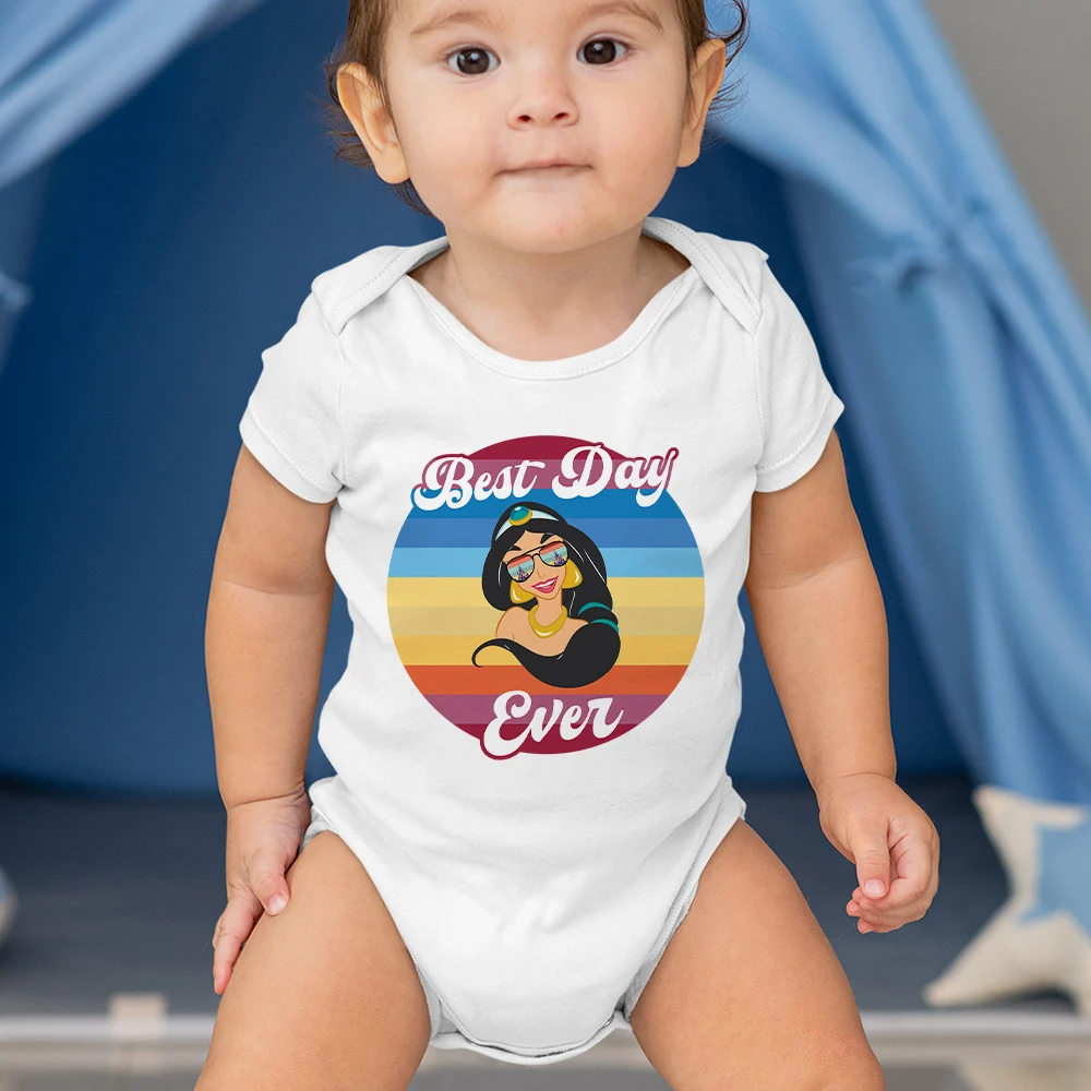 New Jasmine Princess with Sunglasses Disney O-Neck Infant Bodysuits Sweet Funny Summer Short Sleeves Baby Onesie
New Jasmine Princess with Sunglasses Disney O-Neck Infant Bodysuits Sweet Funny Summer Short Sleeves Baby Onesie