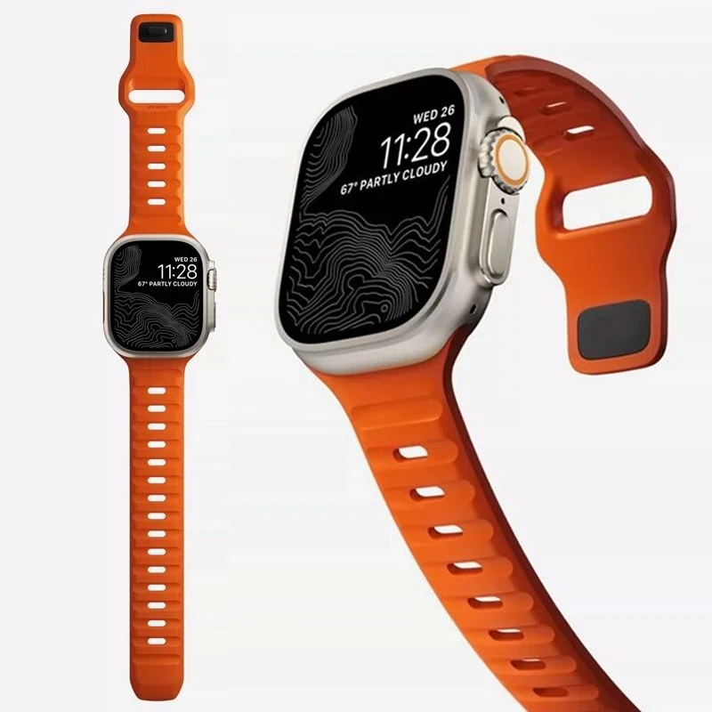 Silicone Strap For Apple Watch Ultra Band 49m 44mm 45mm 38mm 41mm 42mm sport Wristband Bracelet iWatch Series 8 SE 7 6 5 4 Band
Silicone Strap For Apple Watch Ultra Band 49m 44mm 45mm 38mm 41mm 42mm sport Wristband Bracelet iWatch Series 8 SE 7 6 5 4 Band