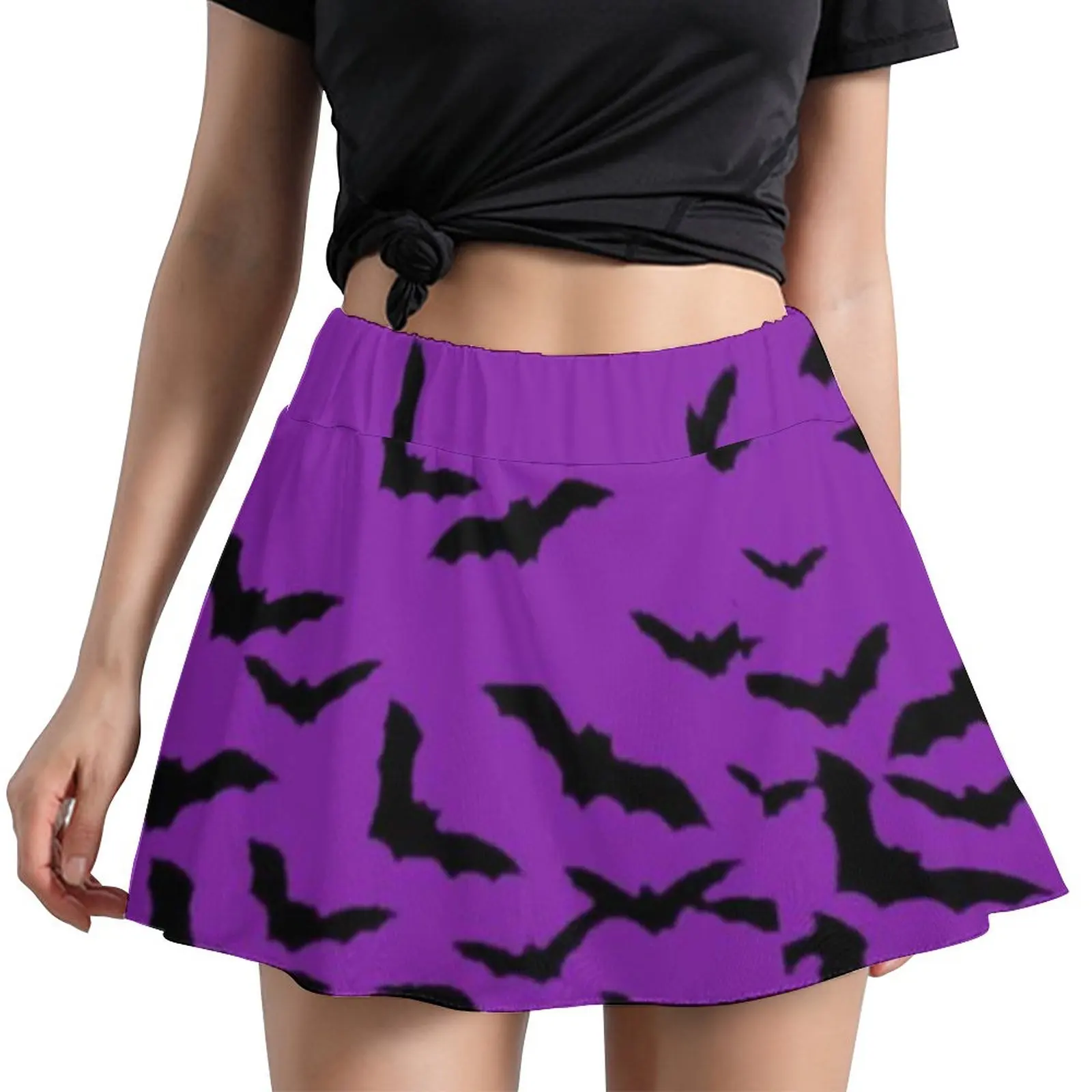 Black Bat Print Skirt Women Spooky Halloween Cute Mini Skirts Summer Harajuku High-waisted Printed Oversized Casual A-line Skirt
Black Bat Print Skirt Women Spooky Halloween Cute Mini Skirts Summer Harajuku High-waisted Printed Oversized Casual A-line Skirt