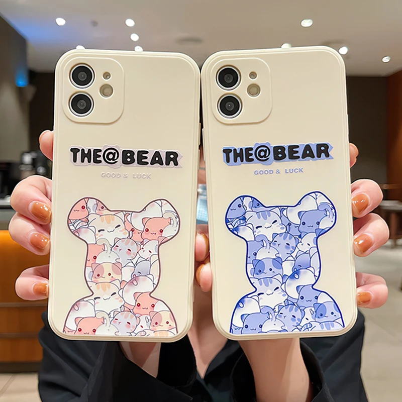 Soft Silicone Cover For iPhone 12 13 Pro Max Mini 11 Pro Max X XR XS Max SE 2020 8 7 6 6S Plus Brand Bear Cute Cat Cases Funda
Soft Silicone Cover For iPhone 12 13 Pro Max Mini 11 Pro Max X XR XS Max SE 2020 8 7 6 6S Plus Brand Bear Cute Cat Cases Funda