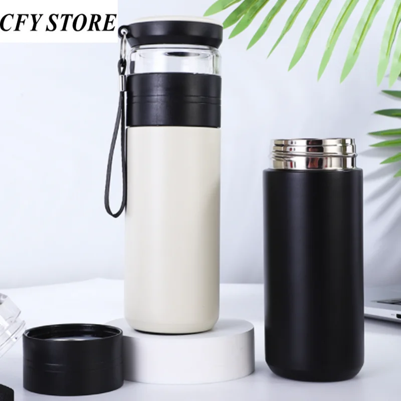 520ml Stainless Steel Thermos Flask Coffee Mug with Tea Separation Travel Mug Business Travel Water Bottle Tea Infuser Drinkware
520ml Stainless Steel Thermos Flask Coffee Mug with Tea Separation Travel Mug Business Travel Water Bottle Tea Infuser Drinkware