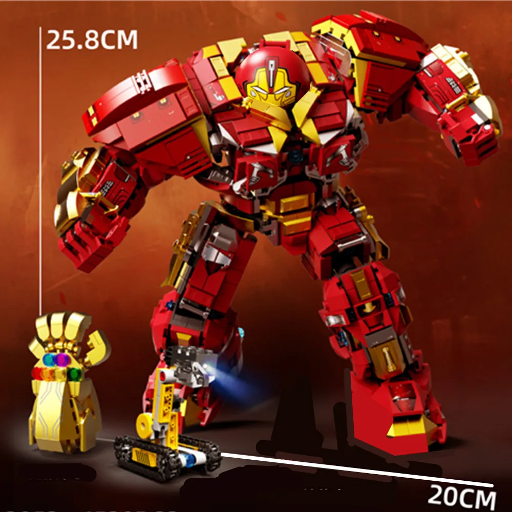 Disney MK44 Hulkbuster Marvels Avengers Heroes Iron Man Helmet Hulk Mecha Armor Figures Building Block Bricks Boy Kid Gift Toy
Disney MK44 Hulkbuster Marvels Avengers Heroes Iron Man Helmet Hulk Mecha Armor Figures Building Block Bricks Boy Kid Gift Toy
