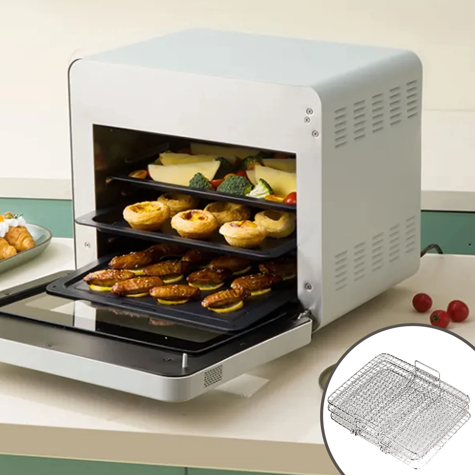 Air Fryer Dehydrator Rack Stainless Steel Air Fryer Rack Stainless Steel Steaming Rack Stand Air Fryer Toast Rack Air Fryer
Air Fryer Dehydrator Rack Stainless Steel Air Fryer Rack Stainless Steel Steaming Rack Stand Air Fryer Toast Rack Air Fryer