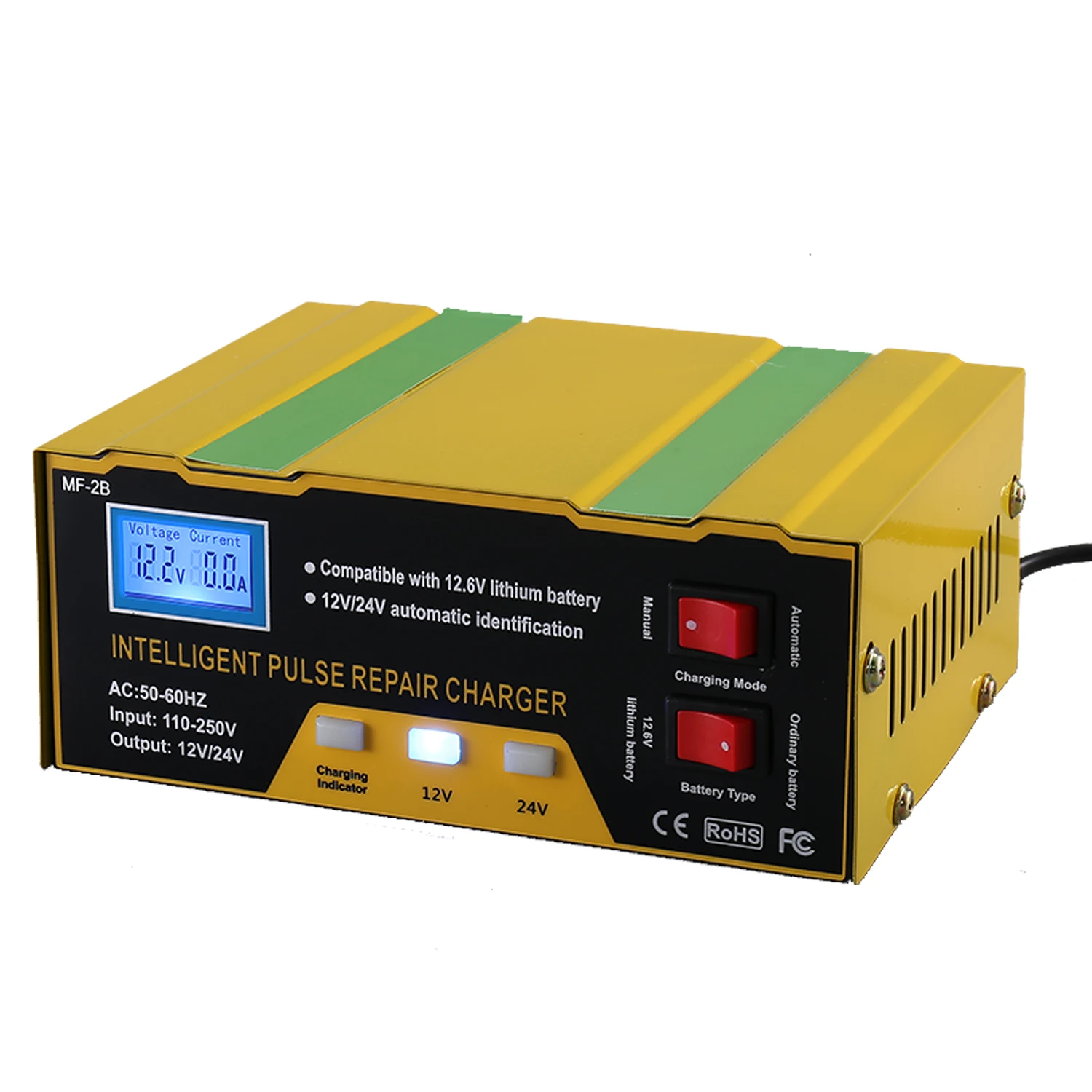 Intelligent 12V Car And Motorcycle Battery Charger Pulse Repair Type Lead-acid Battery Multifunctional Charger
Intelligent 12V Car And Motorcycle Battery Charger Pulse Repair Type Lead-acid Battery Multifunctional Charger