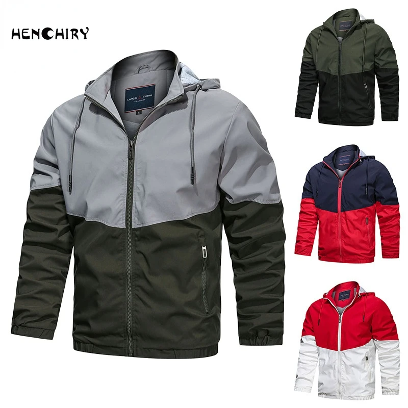 HENCHIRY 2022 Men Casual Sports Jacket Autumn Hooded Bomber Jacket High Quality Patchwork Windproof Coat Fashion Clothing Trends
HENCHIRY 2022 Men Casual Sports Jacket Autumn Hooded Bomber Jacket High Quality Patchwork Windproof Coat Fashion Clothing Trends