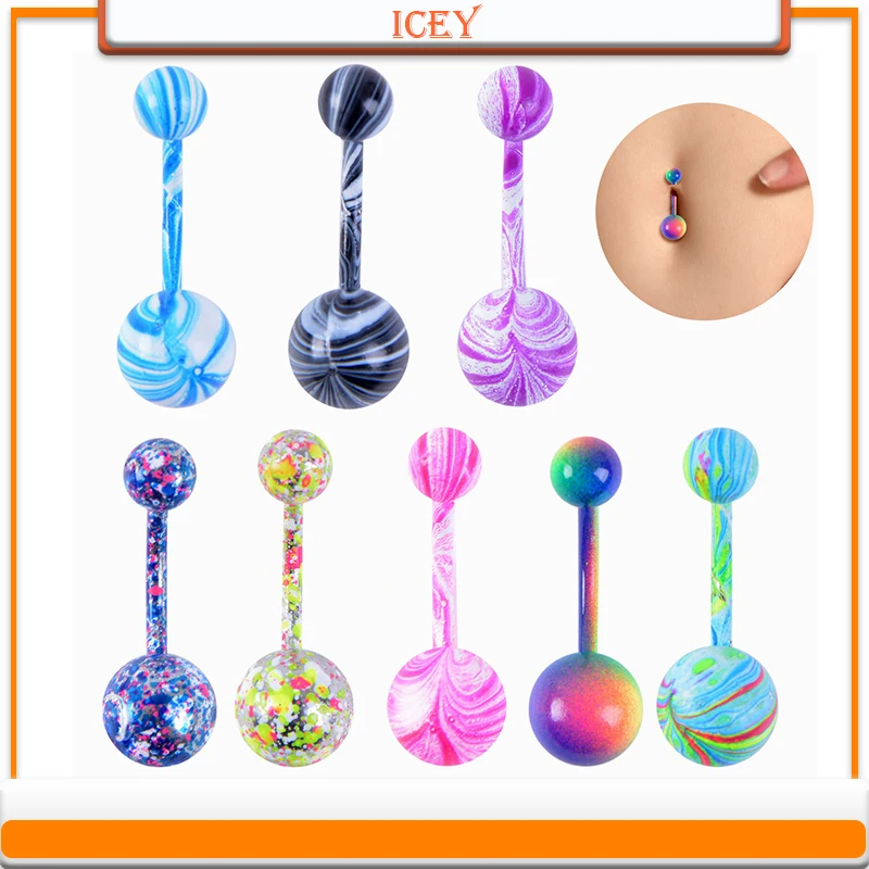 9pcs paint belly ring striped navel stud floral belly navel jewelry color belly button ring Stainless steel belly body jewelry
9pcs paint belly ring striped navel stud floral belly navel jewelry color belly button ring Stainless steel belly body jewelry