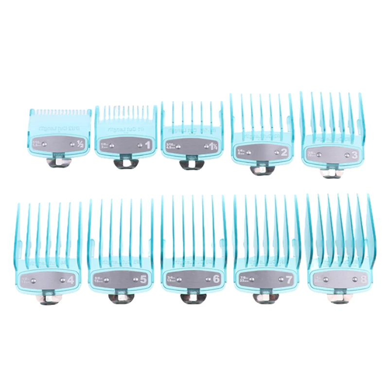 2/8/10Pcs Hair Clipper Limit Comb Guide Attachment Size Barber Replacement 1.5/3/4.5/6/10/13/16/19/22/25mm
2/8/10Pcs Hair Clipper Limit Comb Guide Attachment Size Barber Replacement 1.5/3/4.5/6/10/13/16/19/22/25mm