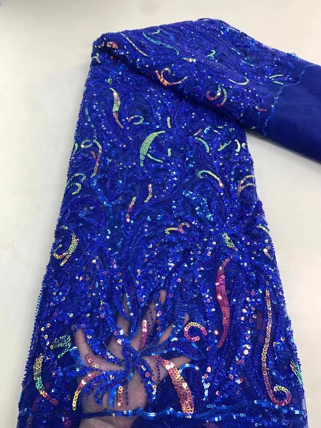 Royal Blue Luxurious Sequence Lace Fabrics Nigeria Lace 2023 Embroidery Mesh Lace Fabric 3D Beaded African Wedding Lace Fabric
Royal Blue Luxurious Sequence Lace Fabrics Nigeria Lace 2023 Embroidery Mesh Lace Fabric 3D Beaded African Wedding Lace Fabric