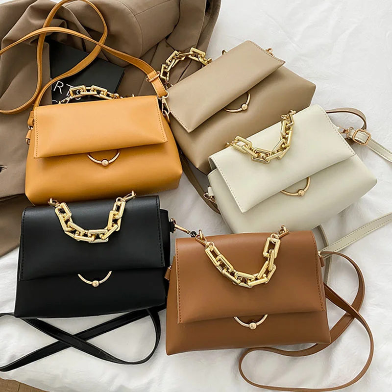 Women Bags High Quality Soft Leather Metal Chain Bags High Quality Solid Color Flip Crossbody Bag Ladys Handbags for New Woman
Women Bags High Quality Soft Leather Metal Chain Bags High Quality Solid Color Flip Crossbody Bag Ladys Handbags for New Woman