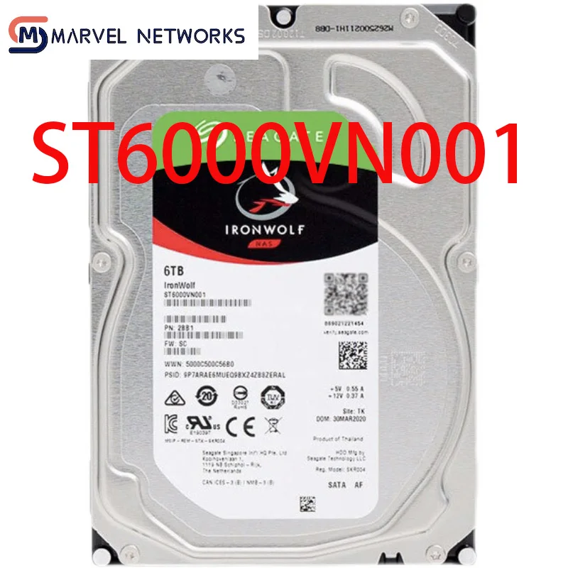 100% Original IronWolf 6TB, Internal, 7200 RPM, 3.5 inch (ST6000VN001) Hard Drive FOR Seagate Need more angles photos, please
100% Original IronWolf 6TB, Internal, 7200 RPM, 3.5 inch (ST6000VN001) Hard Drive FOR Seagate Need more angles photos, please