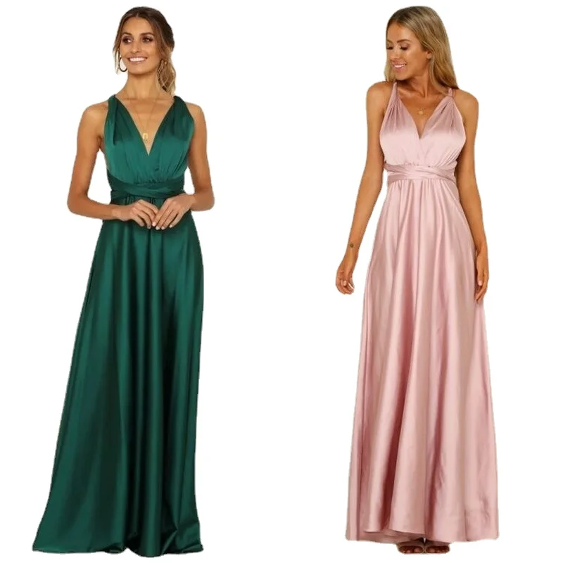 Women's Sexy Deep V Neck Backless Dress Solid Print Maxi Party Dresses Elegant Night Club Fahion Wear Fancy Dress for Women
Women's Sexy Deep V Neck Backless Dress Solid Print Maxi Party Dresses Elegant Night Club Fahion Wear Fancy Dress for Women