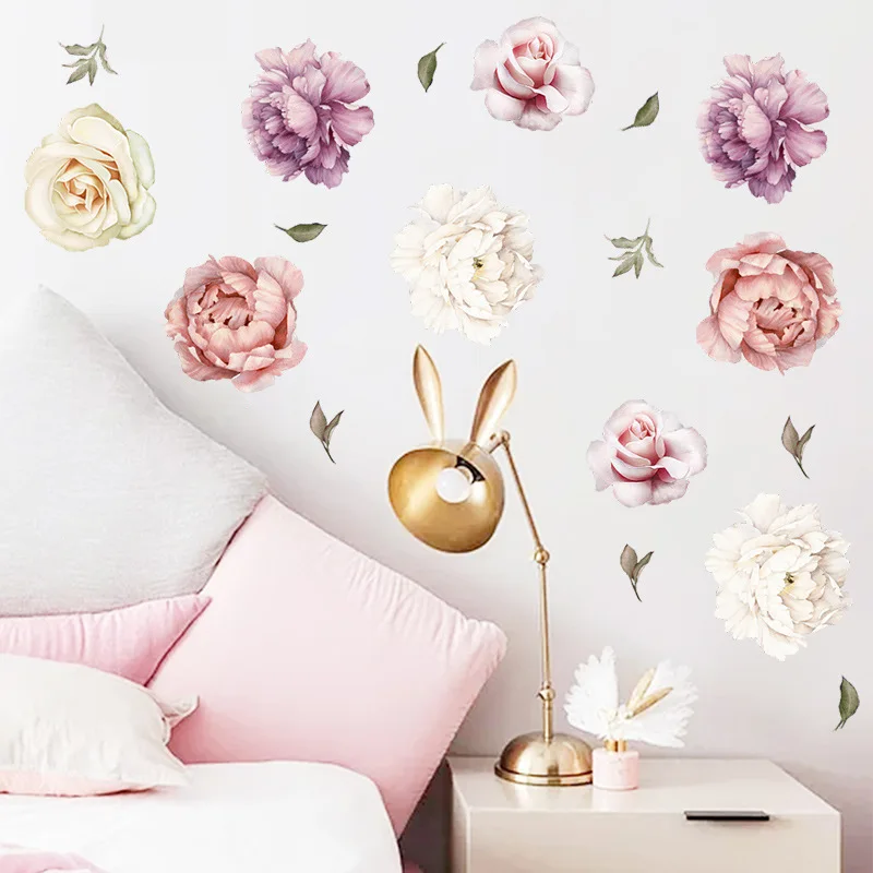 Pink purple peony flower wall stickers living room bedroom sofa decoration for home decor Flowers combination stickers wallpaper
Pink purple peony flower wall stickers living room bedroom sofa decoration for home decor Flowers combination stickers wallpaper