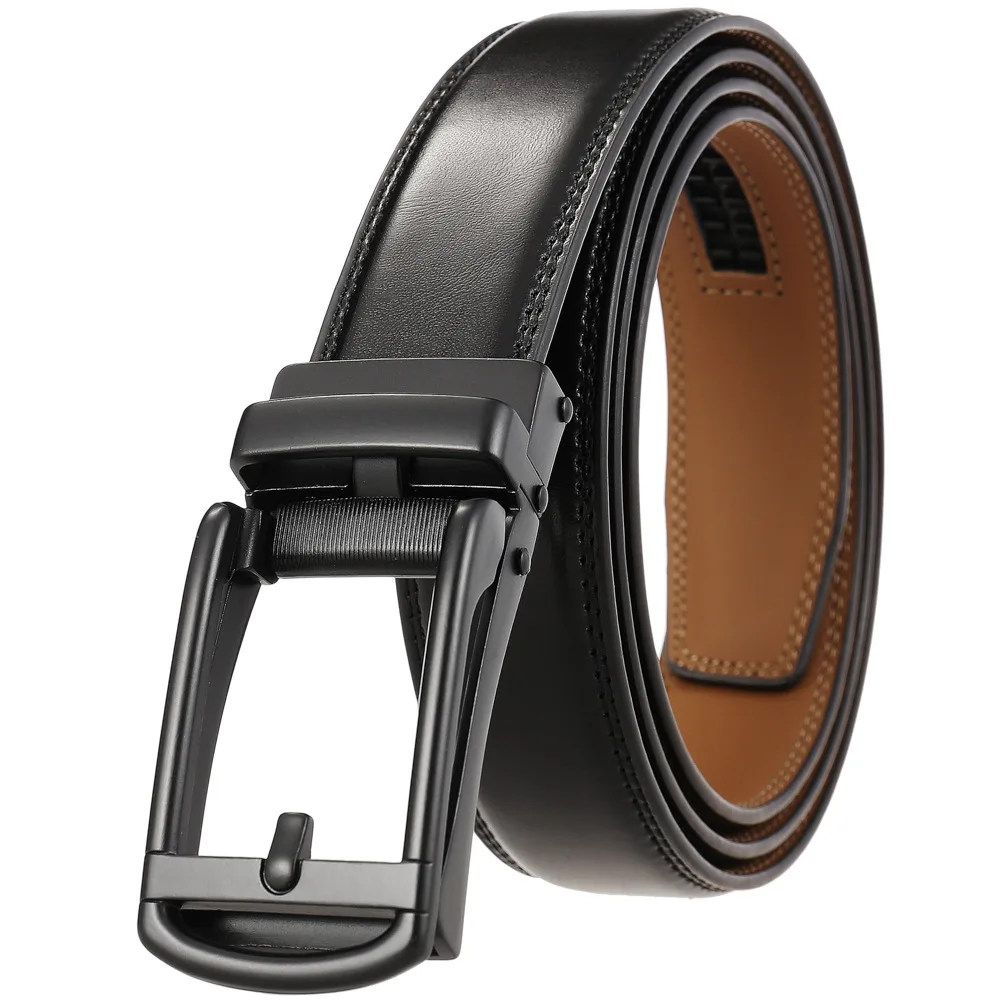Leisure Alloy Automatic Buckle Two Layer Leather Belt Luxury Men's Office Travel Banquet Anti Pull Buckle Belt Accessories Black
Leisure Alloy Automatic Buckle Two Layer Leather Belt Luxury Men's Office Travel Banquet Anti Pull Buckle Belt Accessories Black