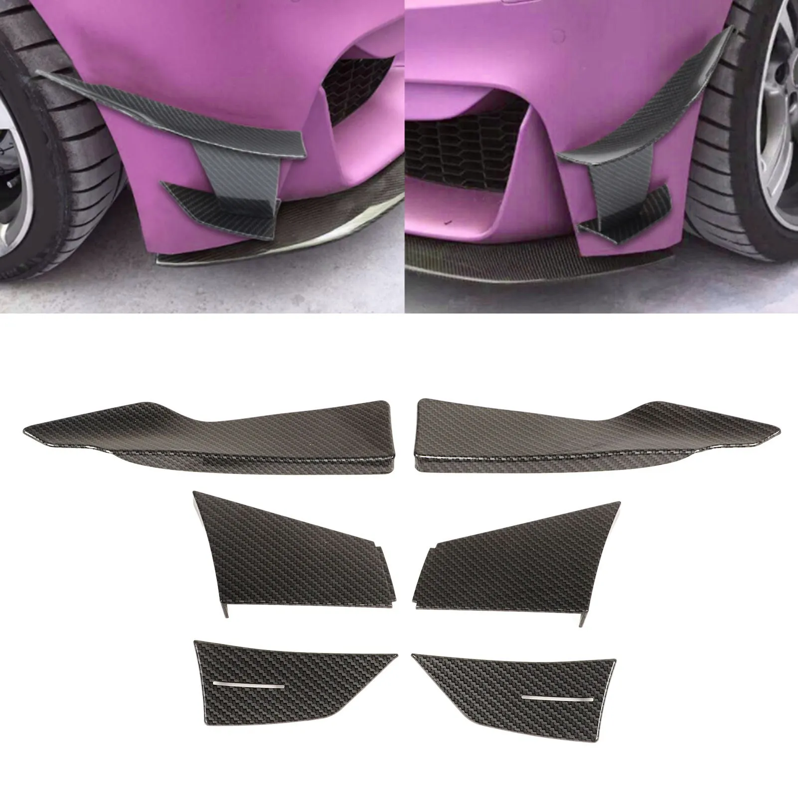 Front Bumper Wind Knife ABS Carbon Fiber Style Replacement For BMW 4 Series F82 M4 Coupe F83 M4 Convertible 2015‑2019
Front Bumper Wind Knife ABS Carbon Fiber Style Replacement For BMW 4 Series F82 M4 Coupe F83 M4 Convertible 2015‑2019