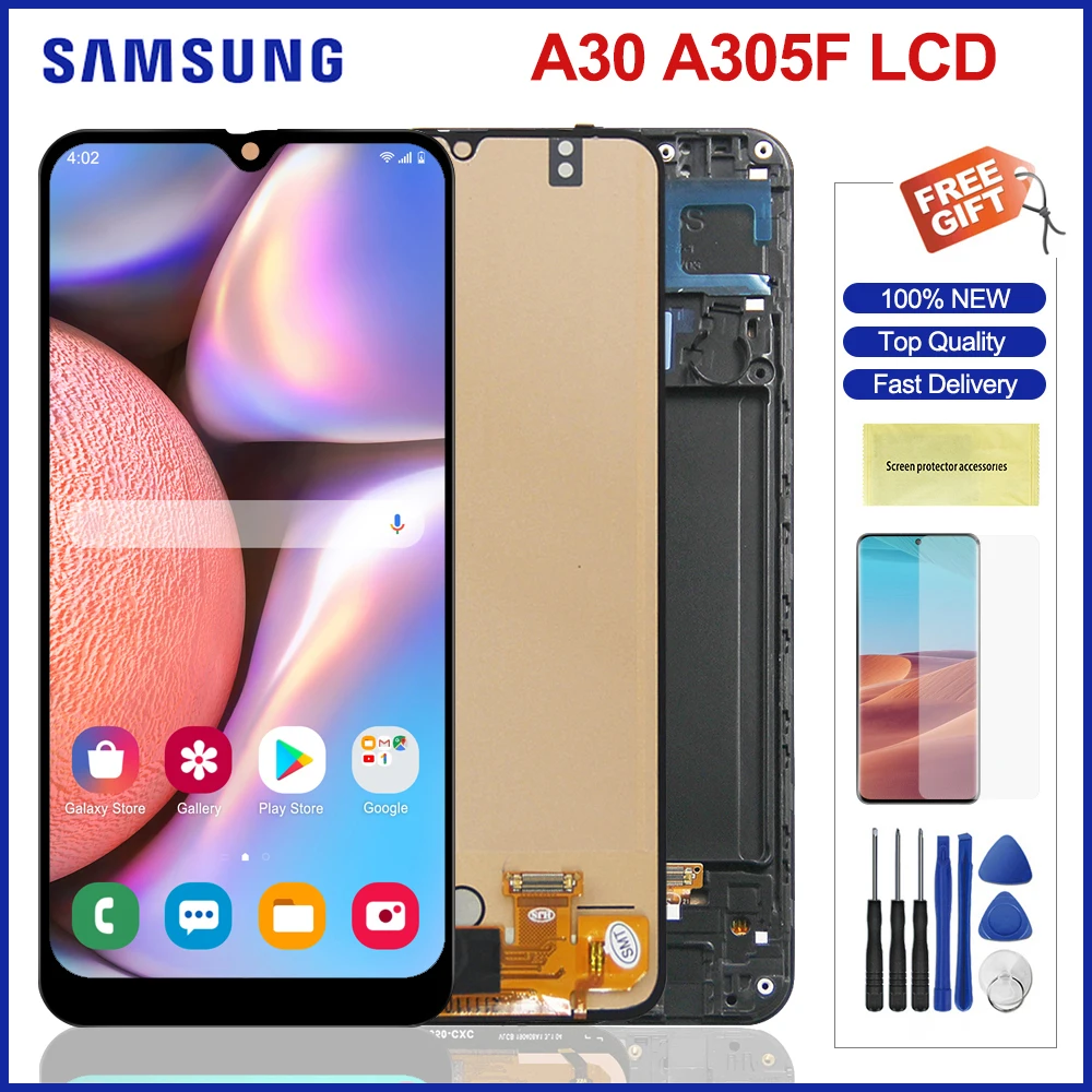 100% Tested A30 Screen For Samsung Galaxy A30 Lcd Display Touch Screen Digitizer Assesmbly For Samsung A30 A305 A305FN A305G
100% Tested A30 Screen For Samsung Galaxy A30 Lcd Display Touch Screen Digitizer Assesmbly For Samsung A30 A305 A305FN A305G