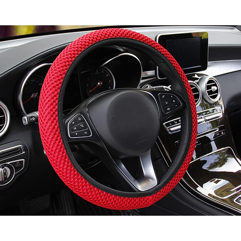 1Pcs 6 Colors Car Steering Wheel Cover Breathability Skidproof Auto Covers Decor Fabric Durable Car Styling
1Pcs 6 Colors Car Steering Wheel Cover Breathability Skidproof Auto Covers Decor Fabric Durable Car Styling