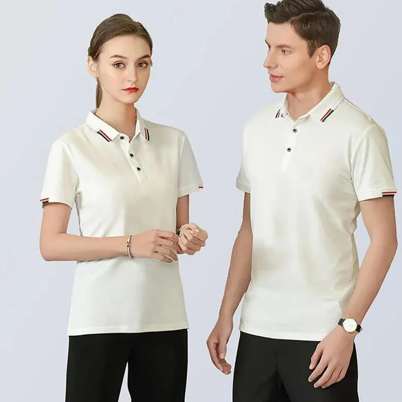 Couple Short Sleeved T-shirt Men's Business Summer Men's Fit Shirt Collar Men's Polo Shirt Korean Couple Style 2022 Clothing
Couple Short Sleeved T-shirt Men's Business Summer Men's Fit Shirt Collar Men's Polo Shirt Korean Couple Style 2022 Clothing