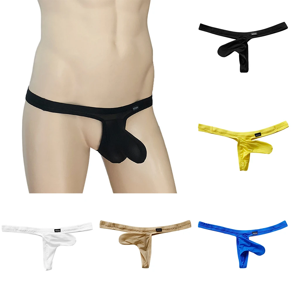 Men Transparent Sheer Ice Silk Stretchy Thongs Low Waist G-string Bulge Pouch Underwear Briefs T Back Elephant Nose Underpants
Men Transparent Sheer Ice Silk Stretchy Thongs Low Waist G-string Bulge Pouch Underwear Briefs T Back Elephant Nose Underpants