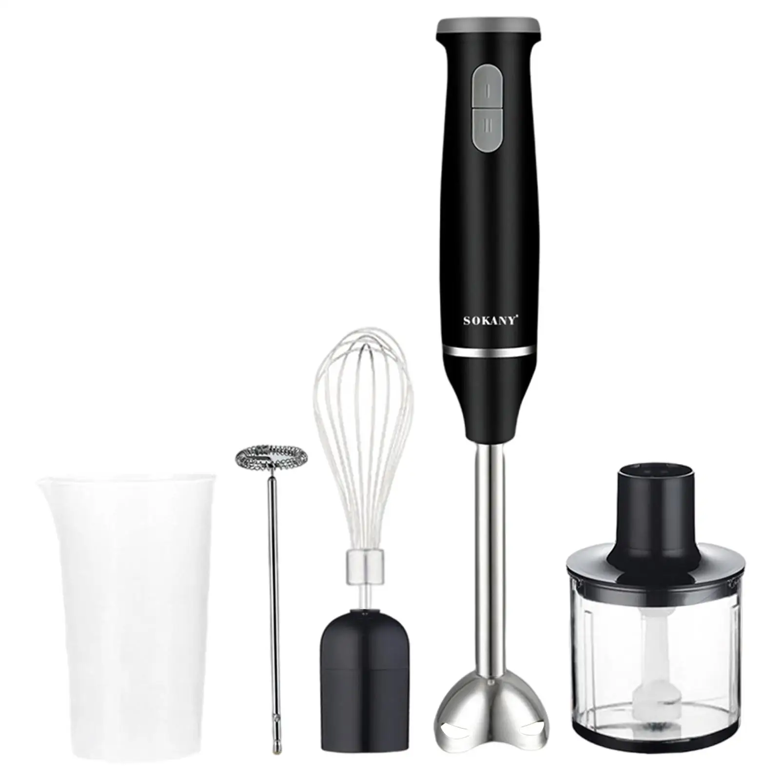 

Multi-Purpose Hand Blender Smoothie Cup Food Processor Mixing Beaker Beaker Accessories Mixer for Sauces Puree Kitchen Smoothie