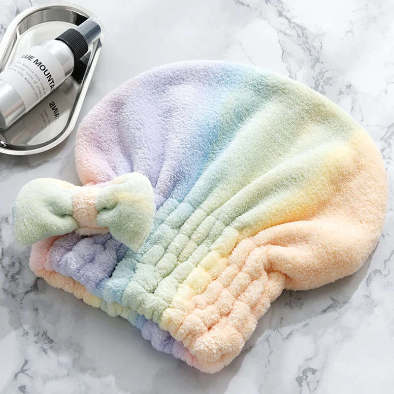 1Pcs Shower Colorful for Women Quick-drying Hair Cap with Bowknot Coral Velvet Dry Hair Towel Super Absorbent Bath Accessories
1Pcs Shower Colorful for Women Quick-drying Hair Cap with Bowknot Coral Velvet Dry Hair Towel Super Absorbent Bath Accessories