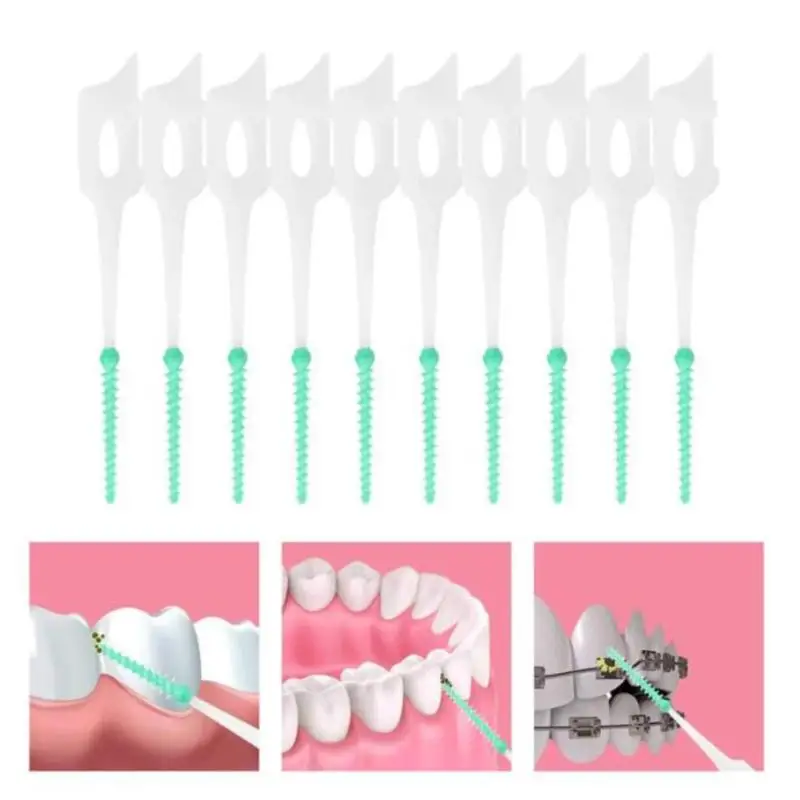100pcs /Set Silicone Interdental Brushes Super Soft Dental Cleaning Brush Teeth Care Floss Toothpicks Oral Tools
100pcs /Set Silicone Interdental Brushes Super Soft Dental Cleaning Brush Teeth Care Floss Toothpicks Oral Tools
