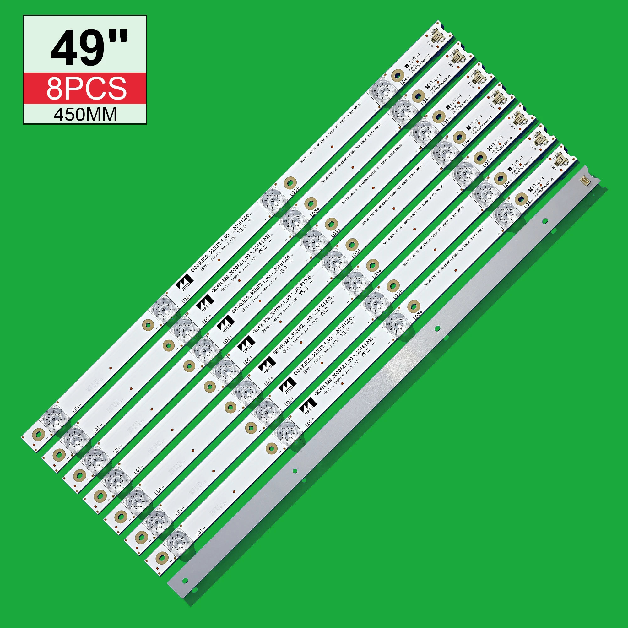 LED Backlight lamp strip 4leds Apply TC-L D49A620U B49A81S-UD L49P1-UD 49P3 49P3C 49P3F 4C-LB4904-HR06J HR07J 49HR330M04A2 V3
LED Backlight lamp strip 4leds Apply TC-L D49A620U B49A81S-UD L49P1-UD 49P3 49P3C 49P3F 4C-LB4904-HR06J HR07J 49HR330M04A2 V3