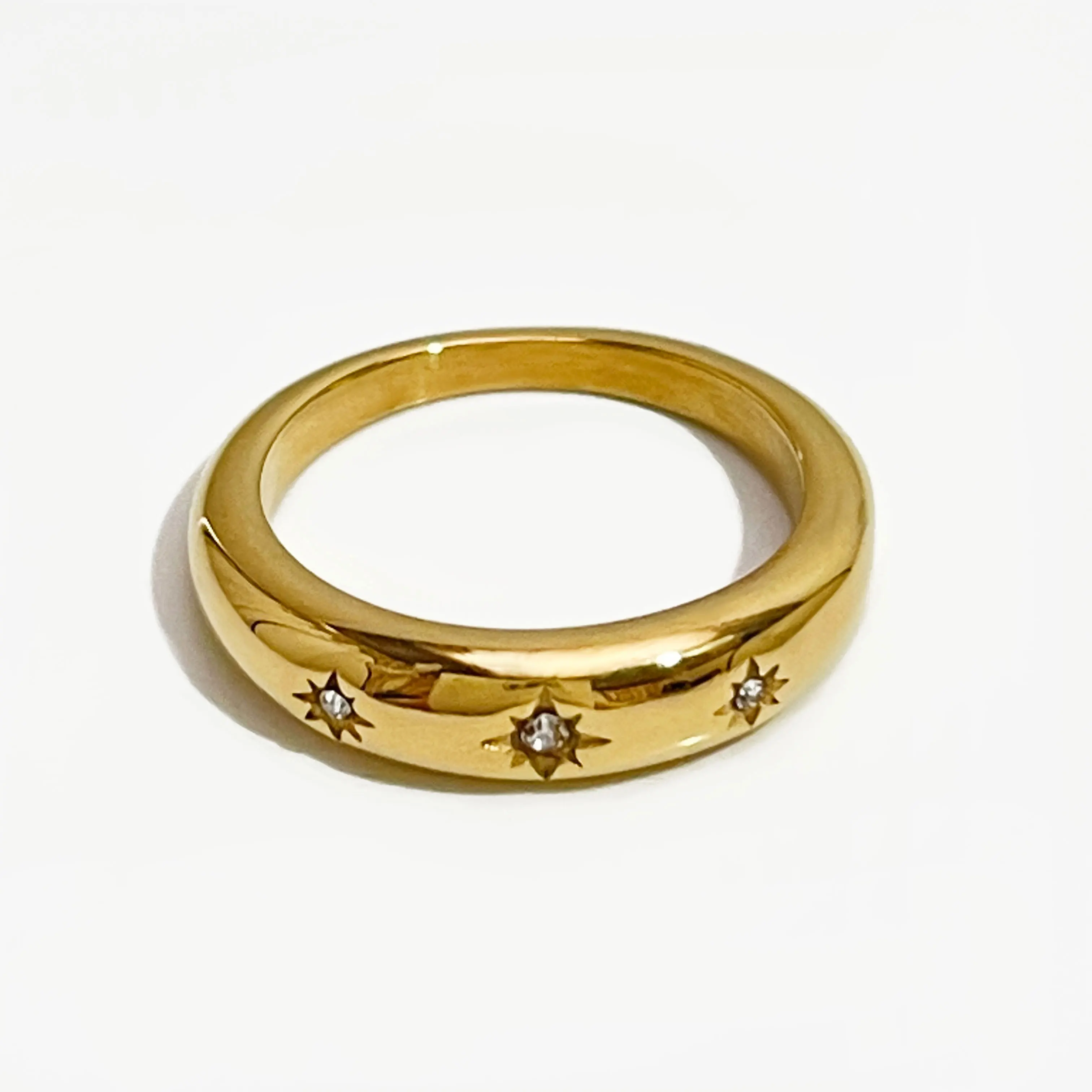 Peri'sbox Dainty Clear Rhinestone Solid Gold Plated Starburst Ring for Women Stainless Steel North Star Rings Celestial Jewelry
Peri'sbox Dainty Clear Rhinestone Solid Gold Plated Starburst Ring for Women Stainless Steel North Star Rings Celestial Jewelry