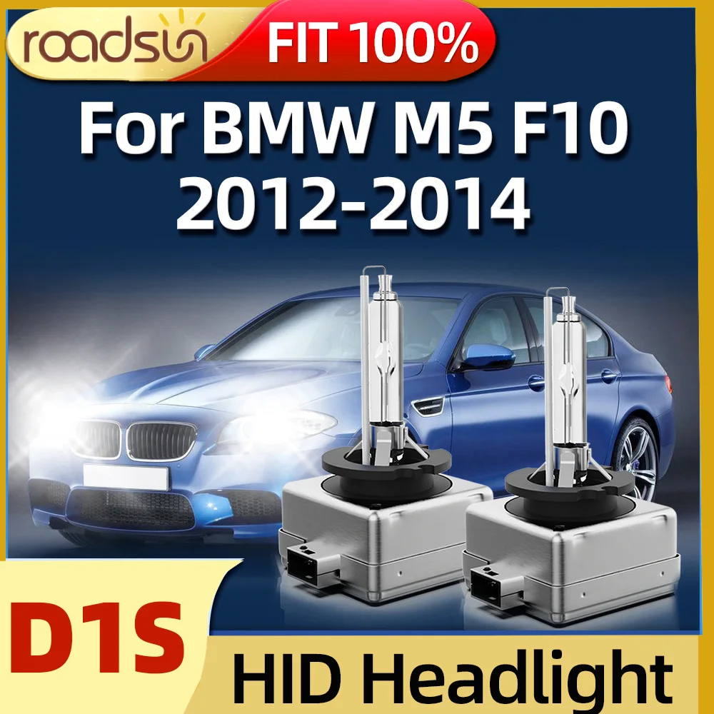 

Запасные HID ксеноновые лампы Roadsun D1S, 2 шт., 12 В, 35 Вт, лампы 6000 К, фары для BMW M5 F10 2012 2013 2014